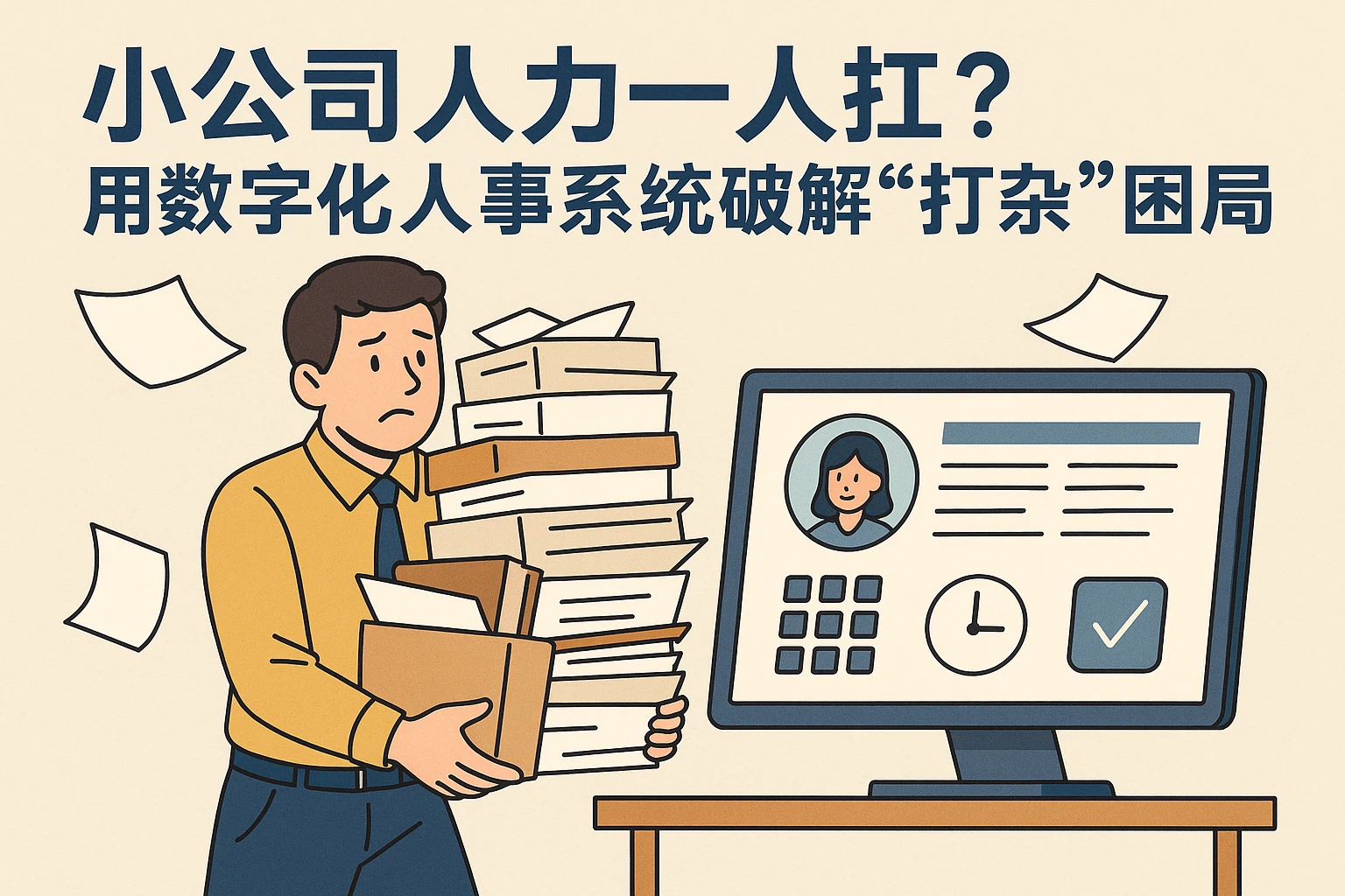 小公司人力一人扛?用数字化人事系统破解“打杂”困局