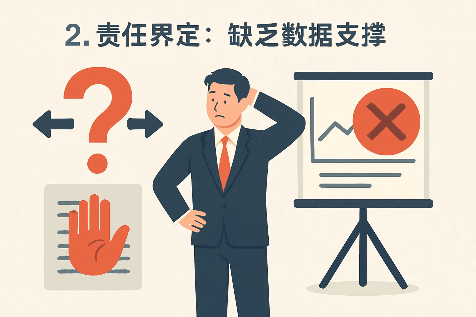 2. 责任界定：缺乏数据支撑