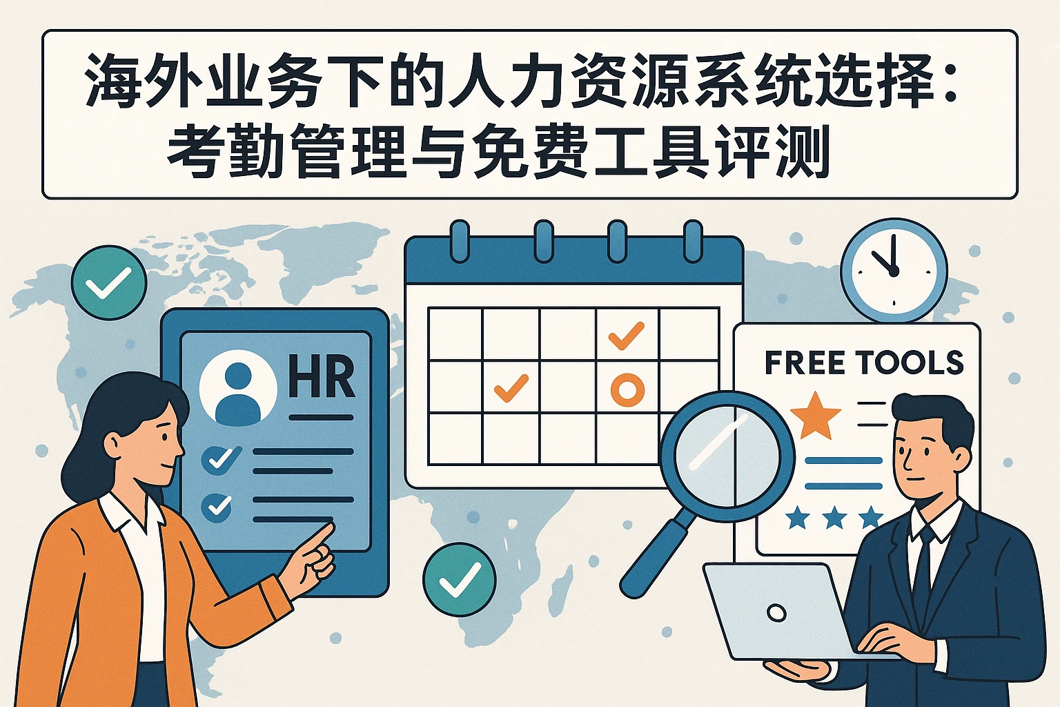 海外业务下的人力资源系统选择：考勤管理与免费工具评测