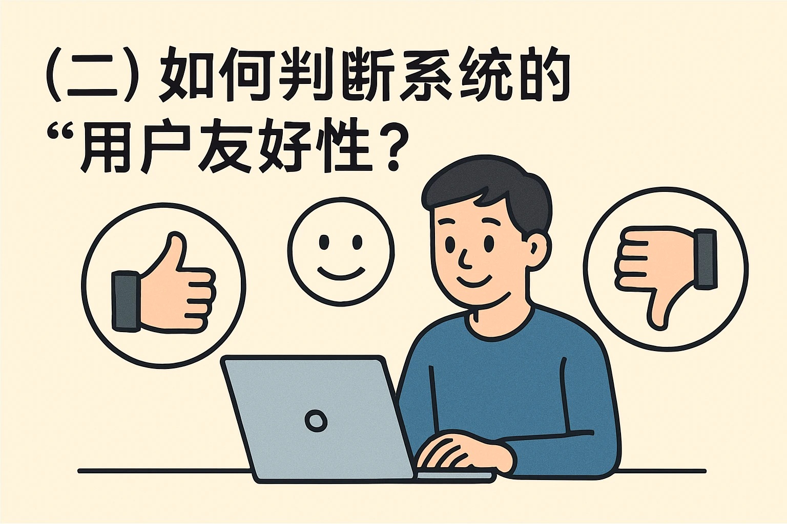 (二)如何判断系统的“用户友好性”?