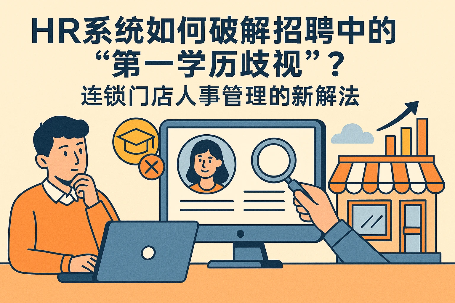 HR系统如何破解招聘中的“第一学历歧视”？连锁门店人事管理的新解法
