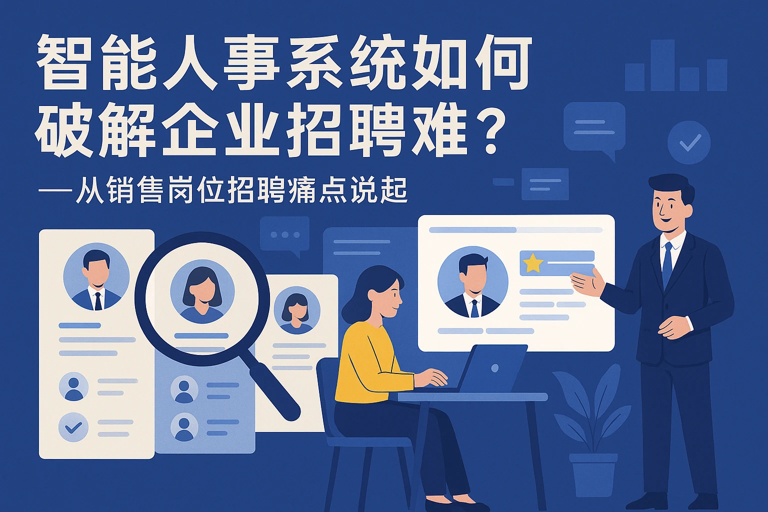 智能人事系统如何破解企业招聘难？——从销售岗位招聘痛点说起