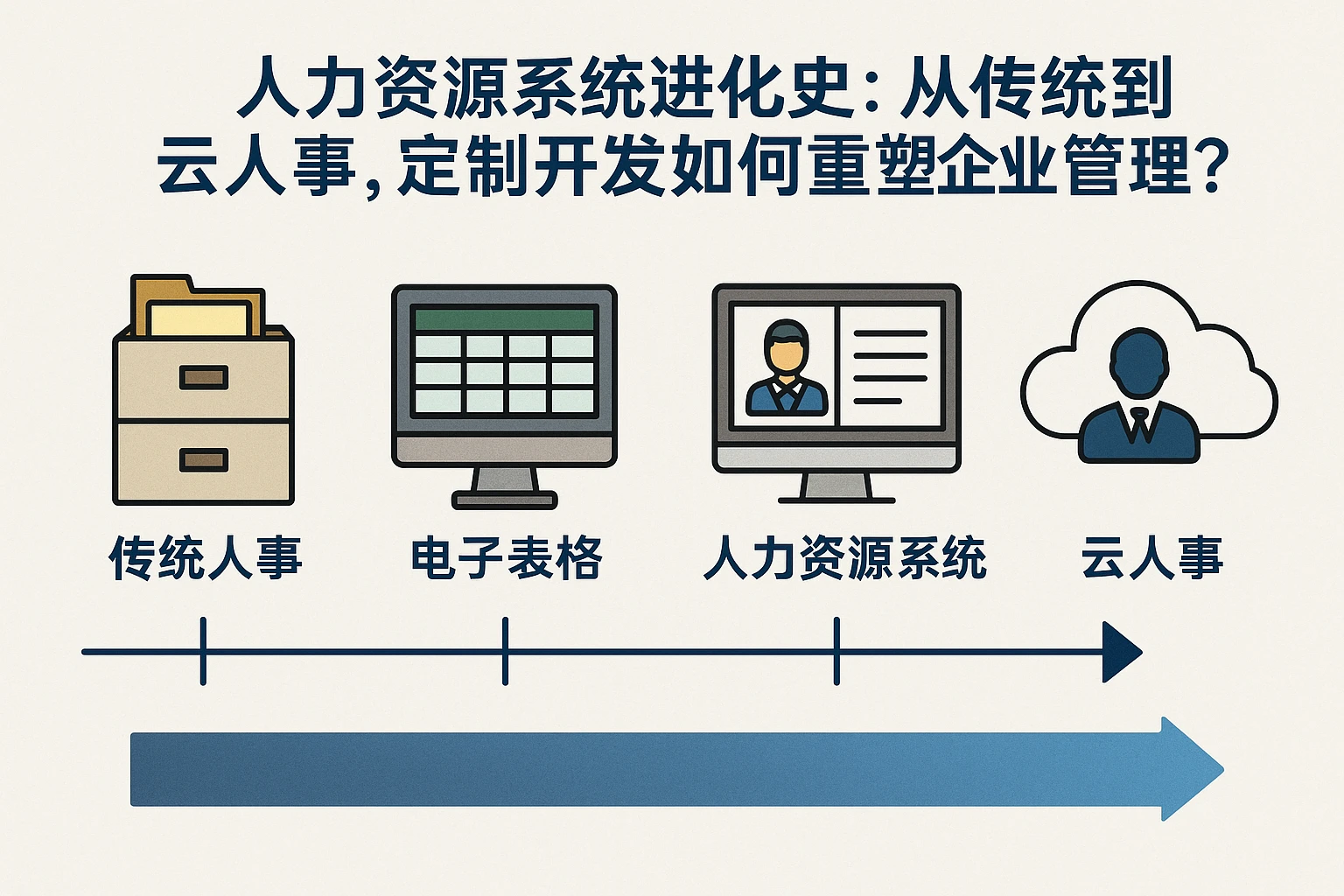 人力资源系统进化史：从传统到云人事，定制开发如何重塑企业管理？
