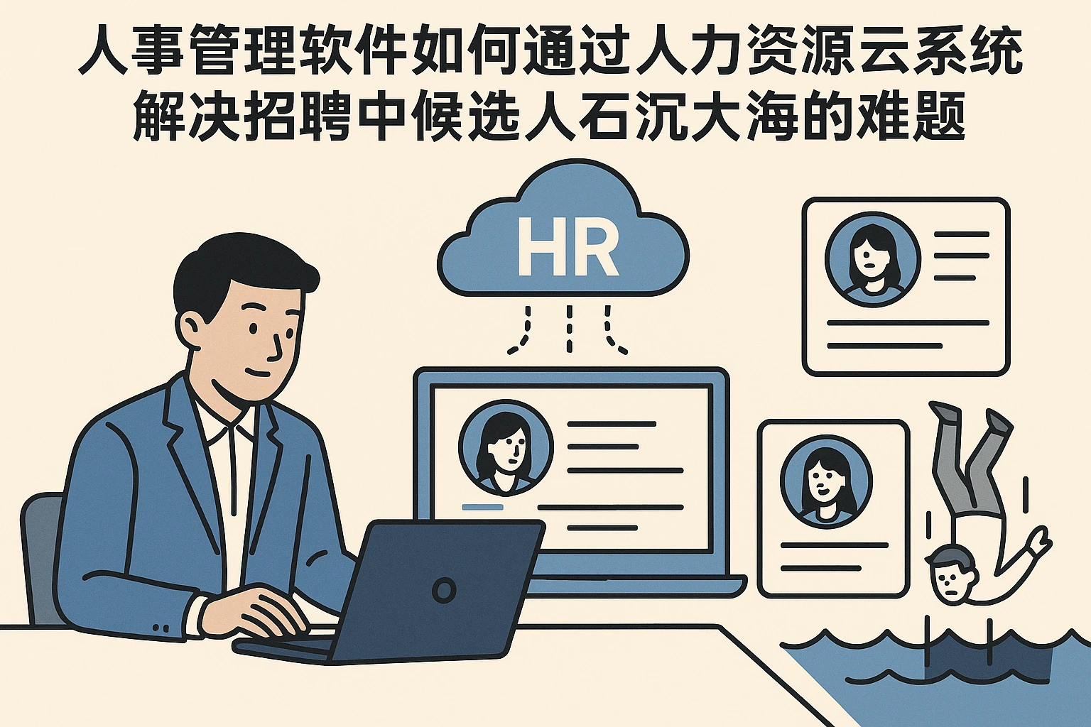 人事管理软件如何通过人力资源云系统解决招聘中候选人石沉大海的难题