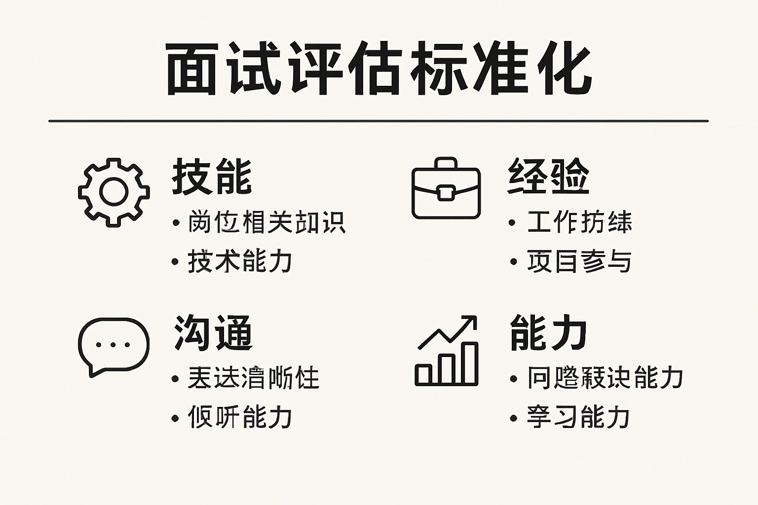 面试评估标准化