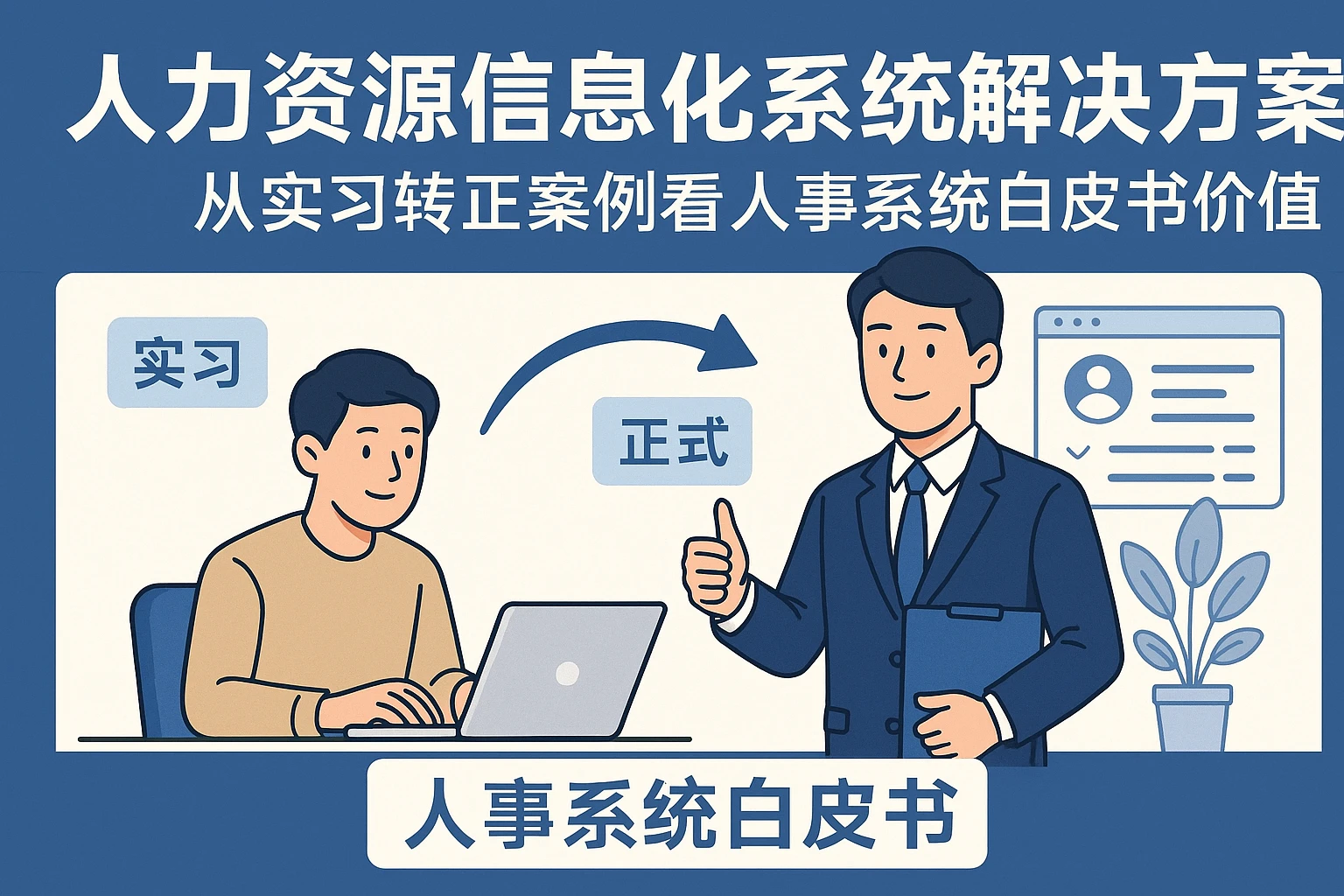 人力资源信息化系统解决方案:从实习转正案例看人事系统白皮书价值