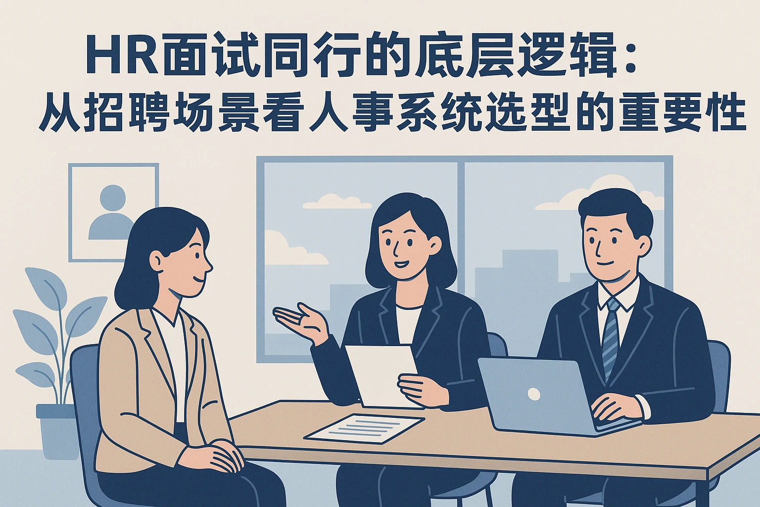HR面试同行的底层逻辑:从招聘场景看人事系统选型的重要性