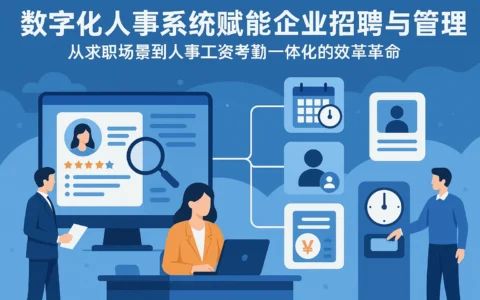 数字化人事系统赋能企业招聘与管理：从求职场景到人事工资考勤一体化的效率革命