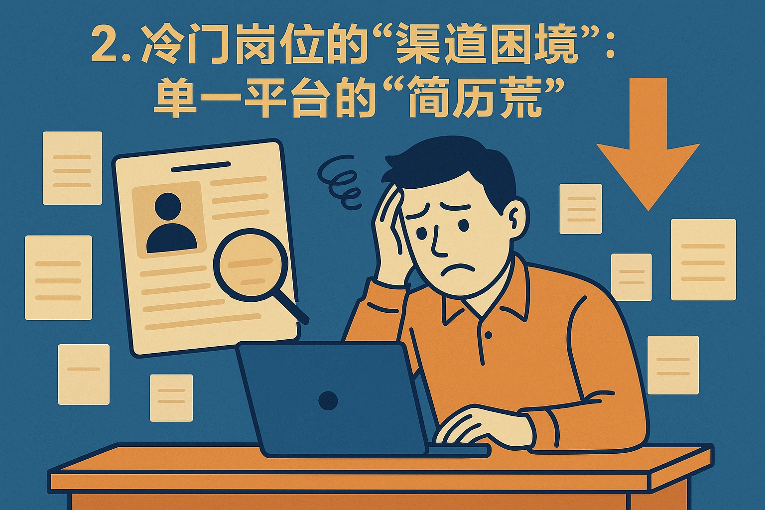 2. 冷门岗位的“渠道困境”:单一平台的“简历荒”