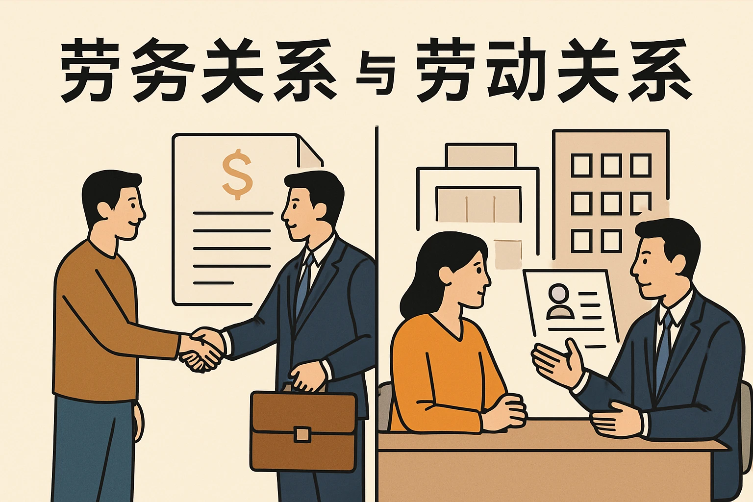 劳务关系与劳动关系的区别