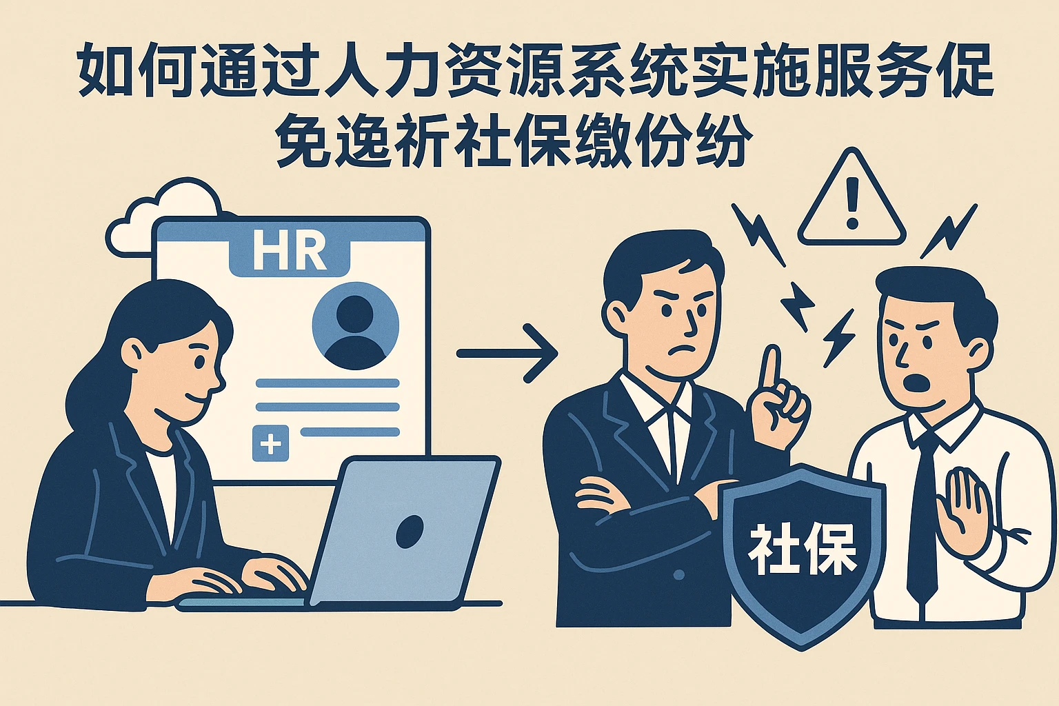 如何通过人力资源系统实施服务避免社保缴纳纠纷