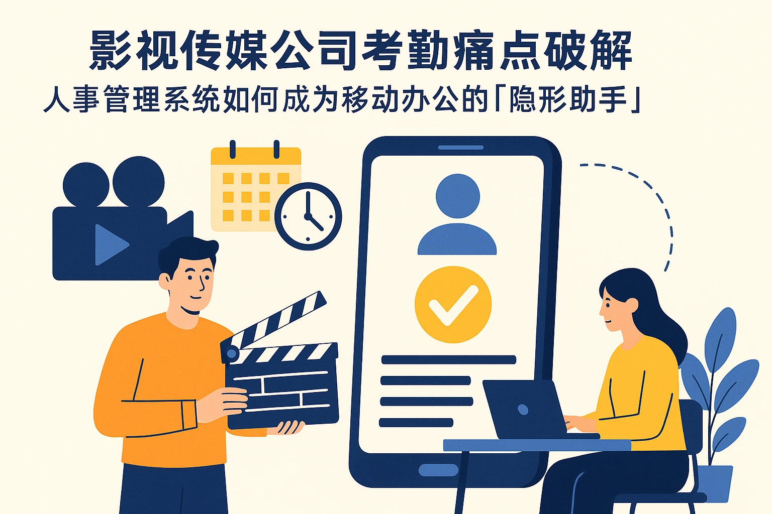 影视传媒公司考勤痛点破解:人事管理系统如何成为移动办公的「隐形助手」