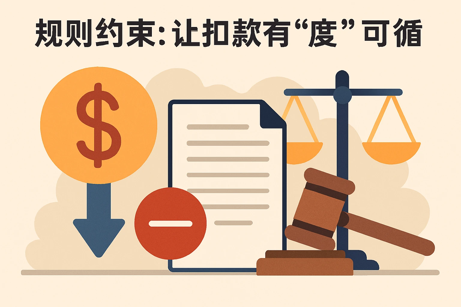 2. 规则约束:让扣款有“度”可循