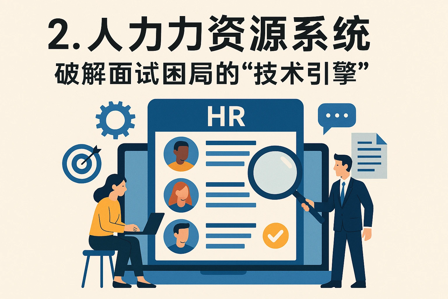二、人力资源系统:破解面试困局的“技术引擎”