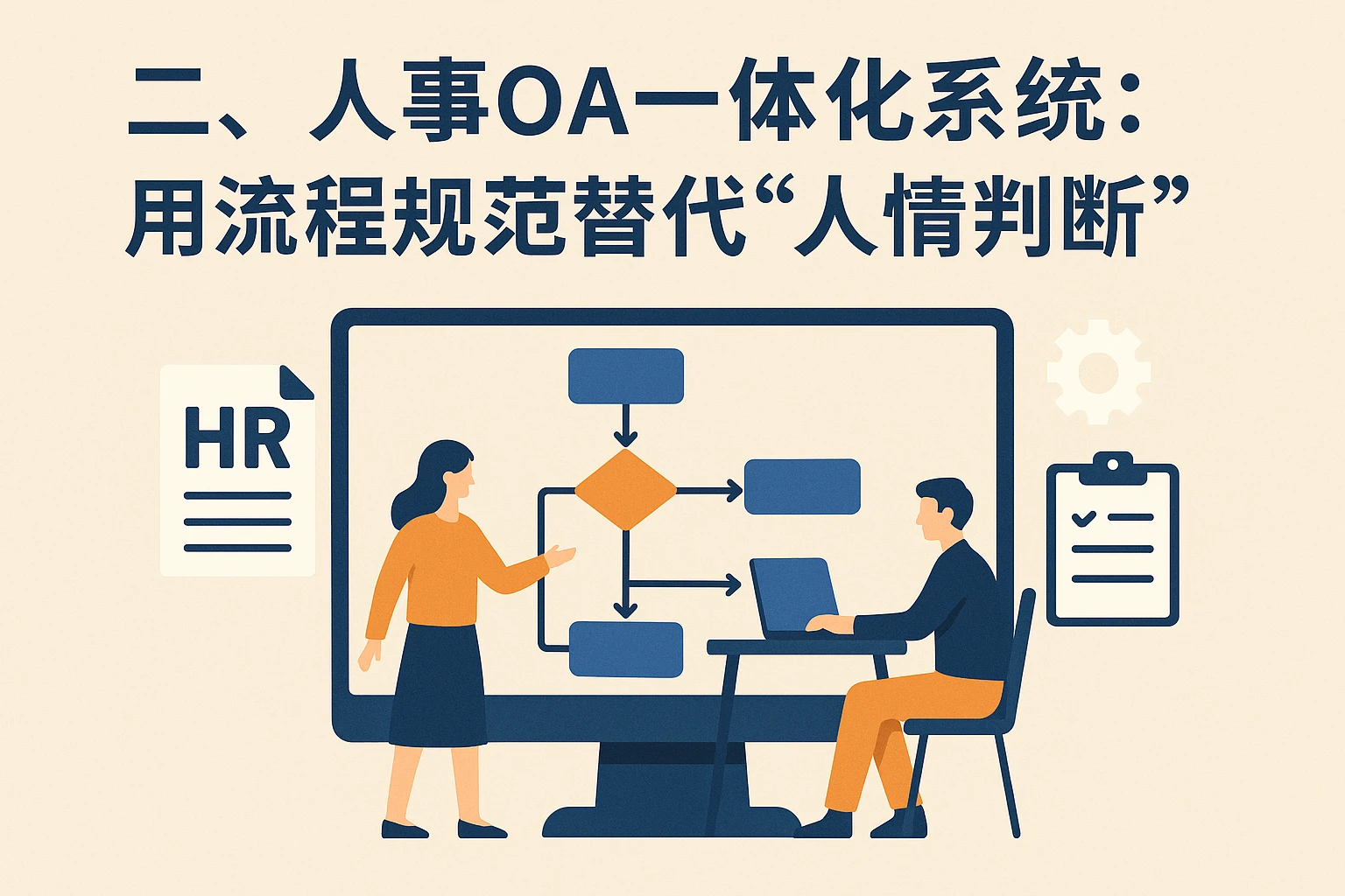 二、人事OA一体化系统：用流程规范替代“人情判断”
