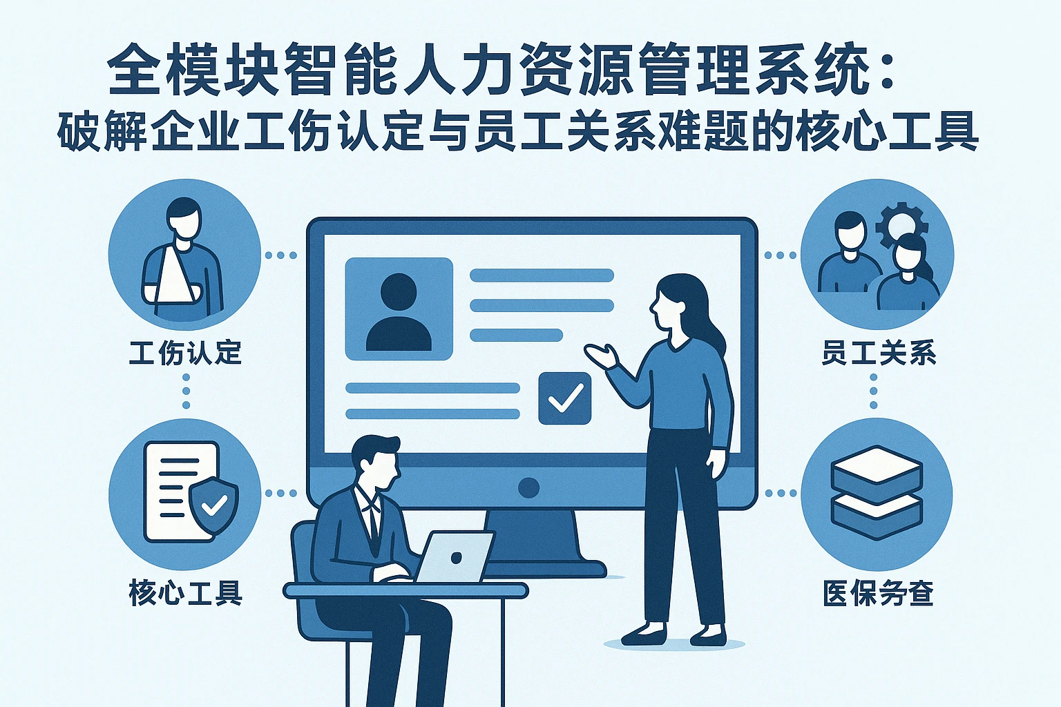 全模块智能人力资源管理系统：破解企业工伤认定与员工关系难题的核心工具