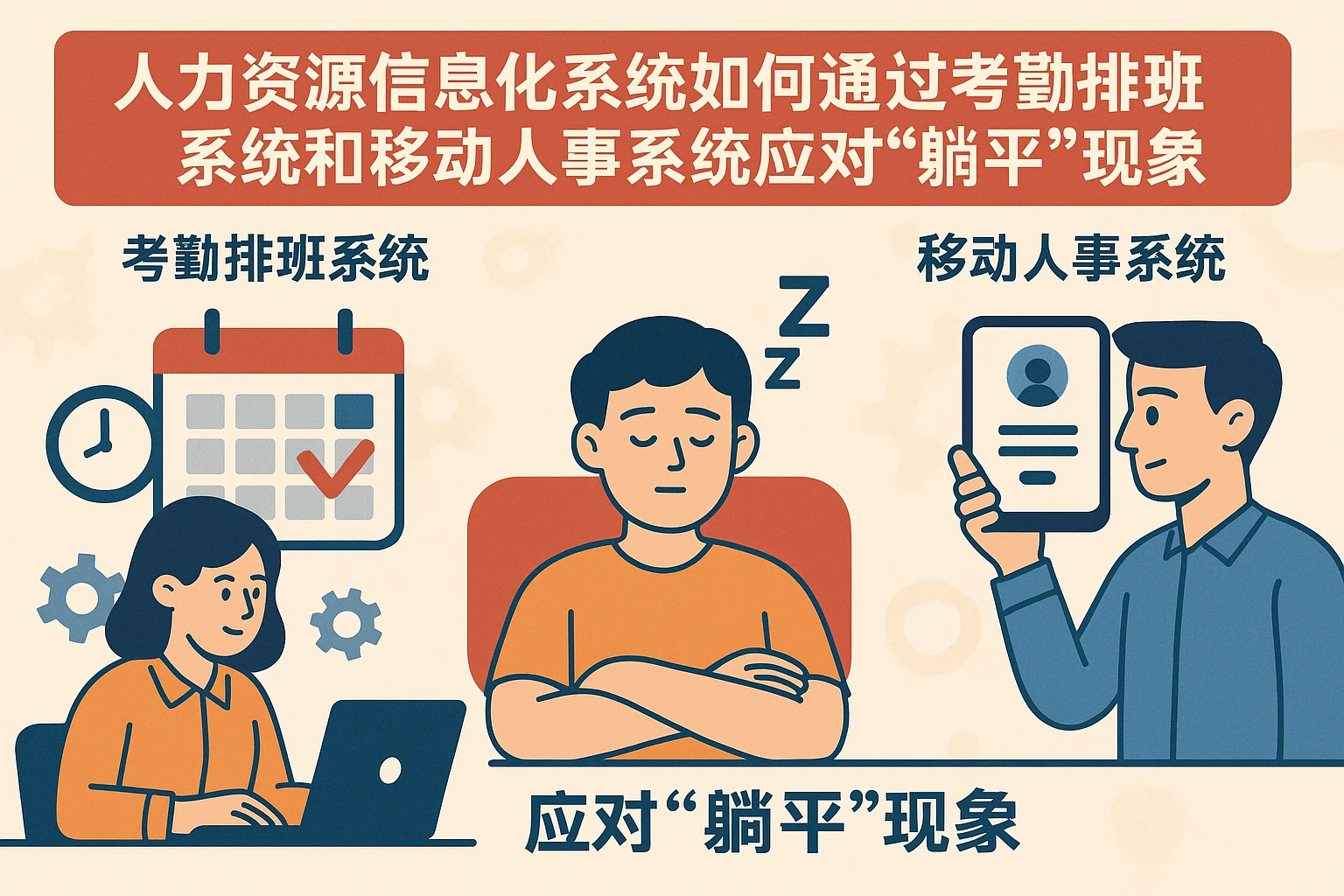 人力资源信息化系统如何通过考勤排班系统和移动人事系统应对“躺平”现象