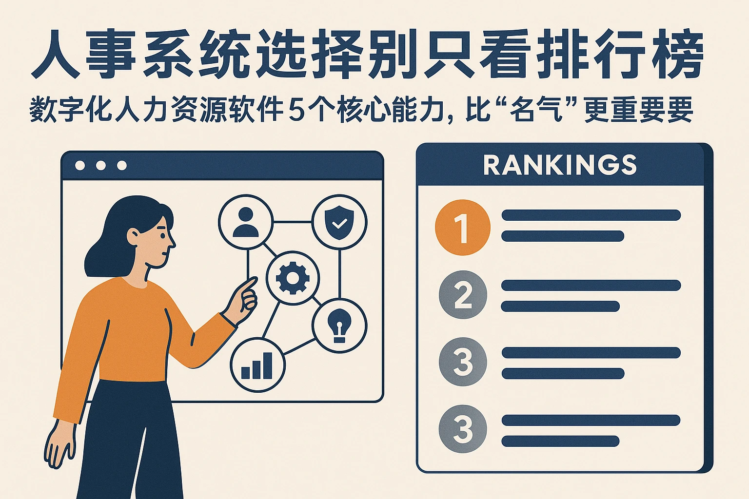 人事系统选择别只看排行榜：数字化人力资源软件的5个核心能力，比“名气”更重要