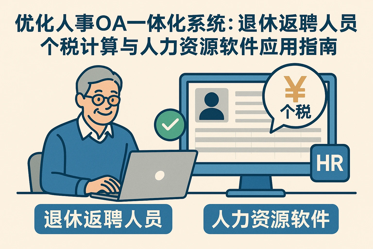 优化人事OA一体化系统：退休返聘人员个税计算与人力资源软件应用指南