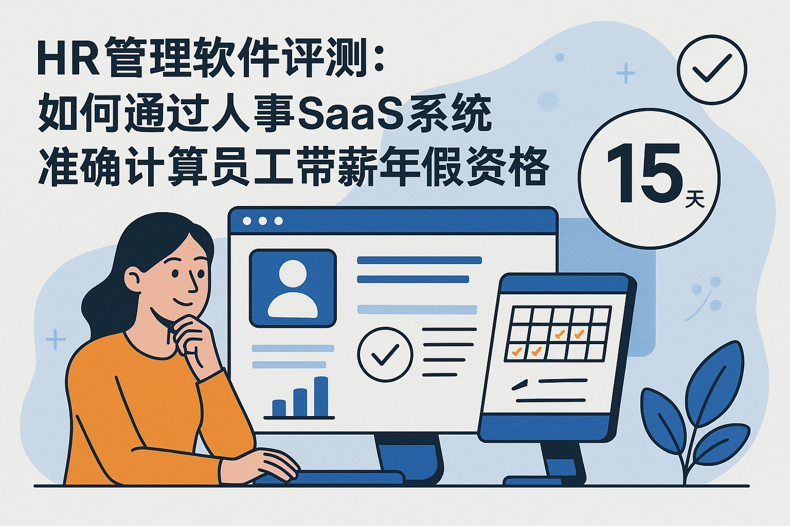 HR管理软件评测:如何通过人事SaaS系统准确计算员工带薪年假资格