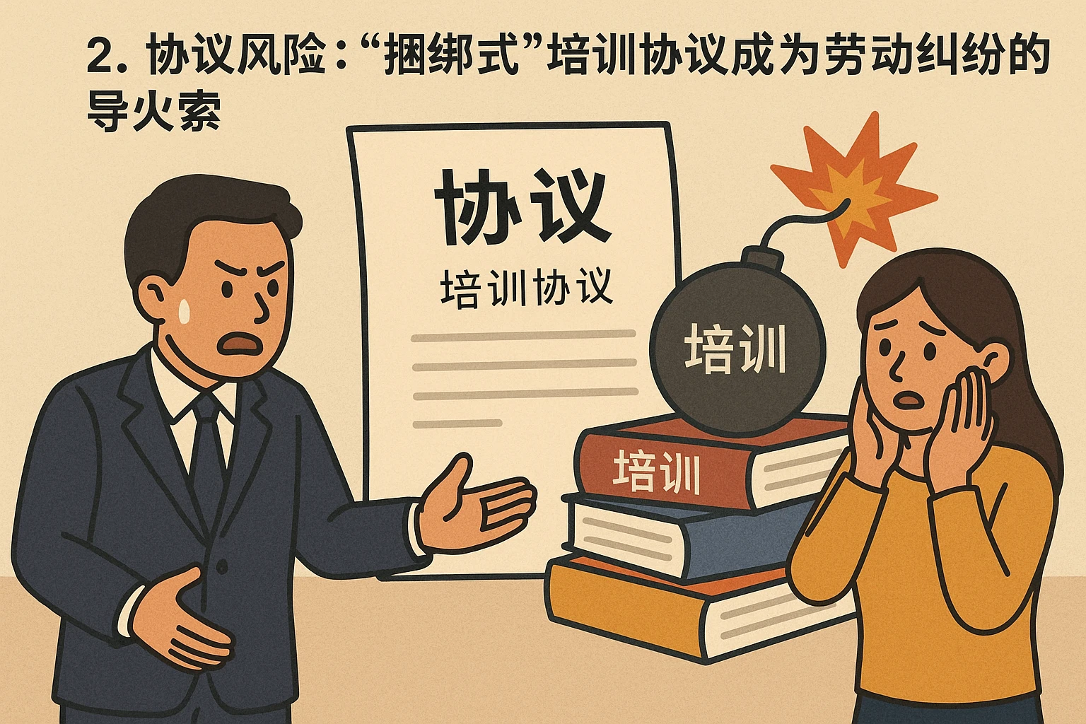 2. 协议风险：“捆绑式”培训协议成为劳动纠纷的导火索