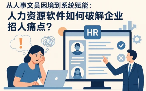从人事文员困境到系统赋能:人力资源软件如何破解企业招人痛点?