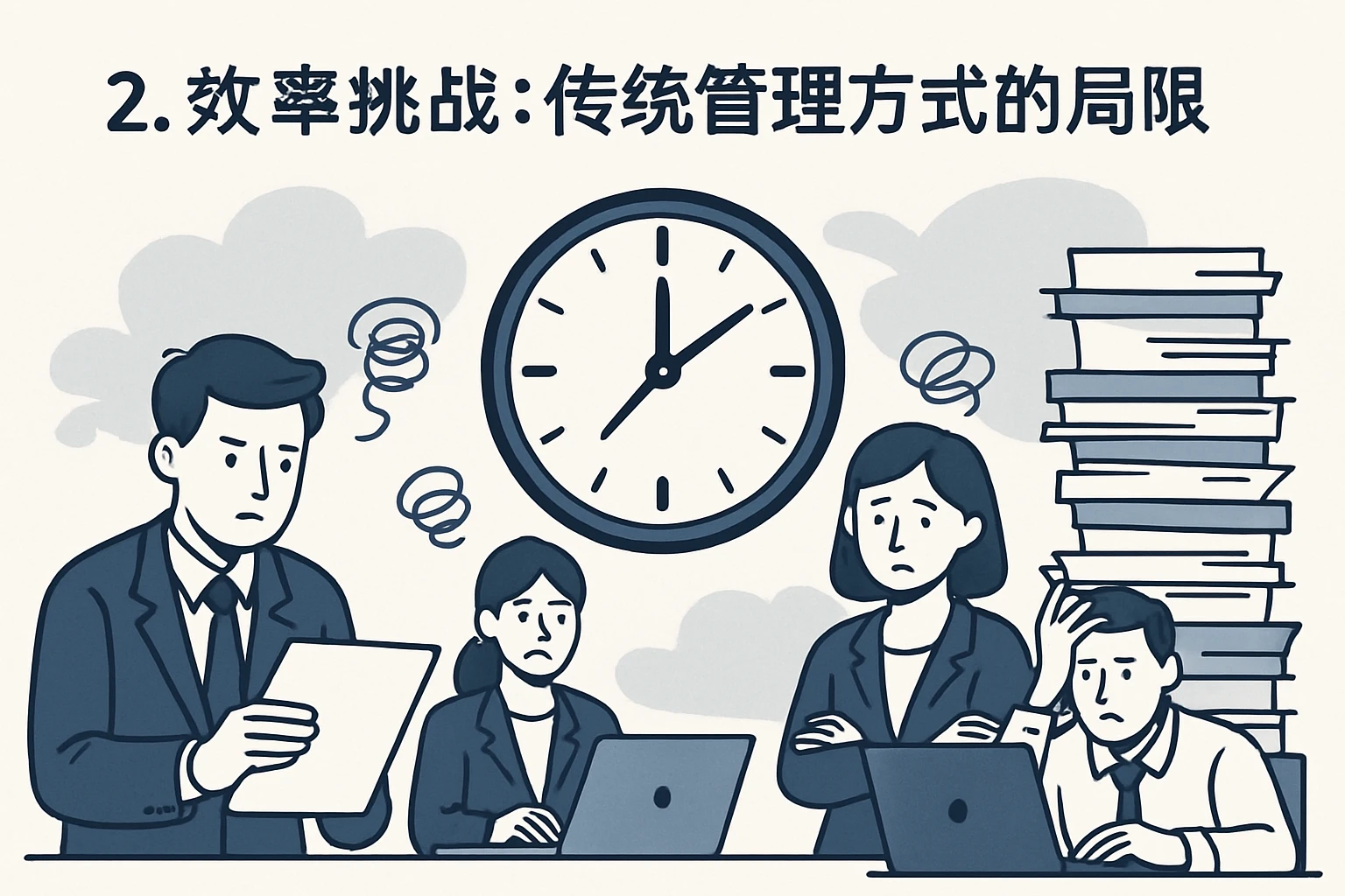 2. 效率挑战：传统管理方式的局限