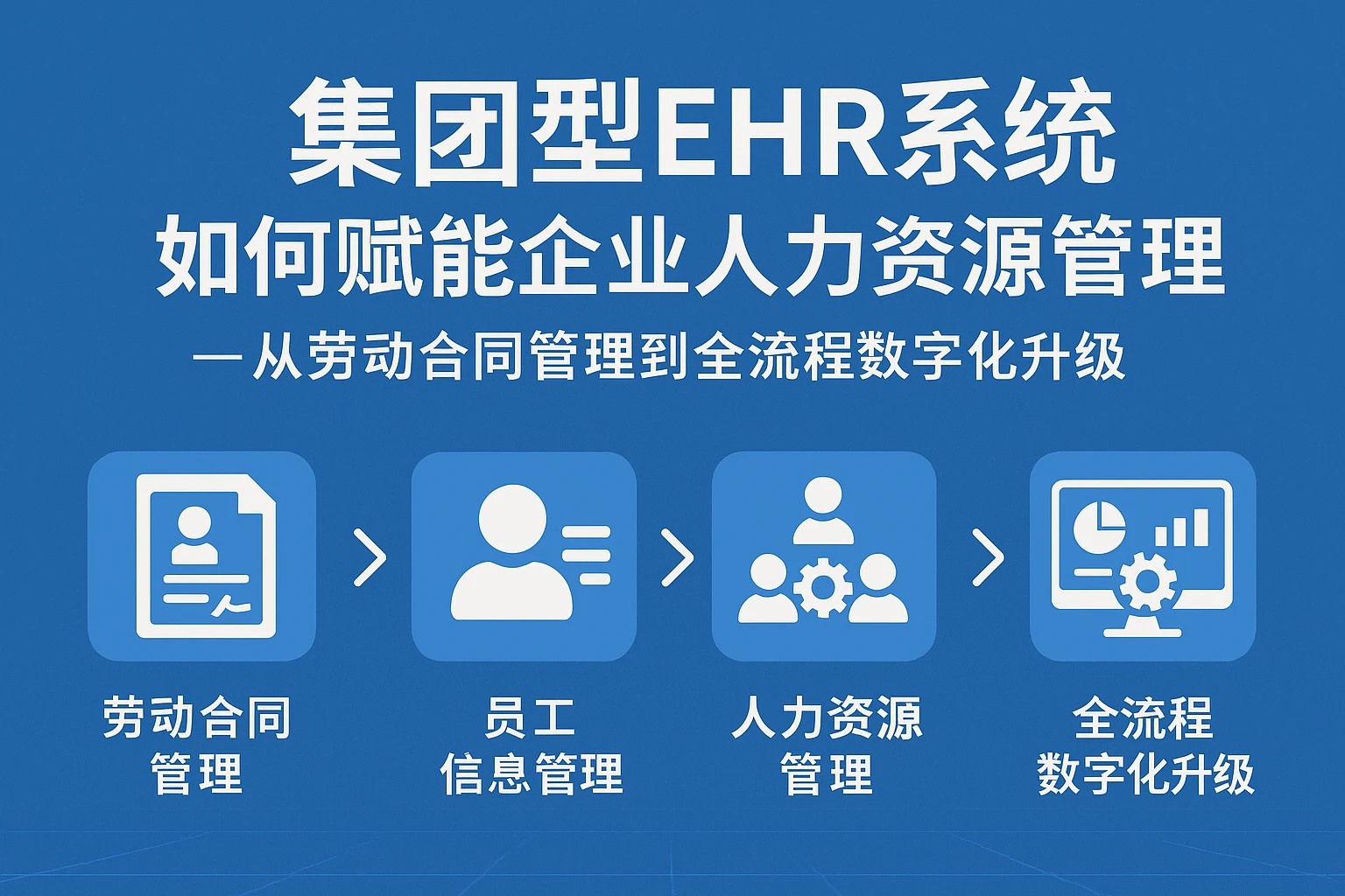 集团型EHR系统如何赋能企业人力资源管理——从劳动合同管理到全流程数字化升级