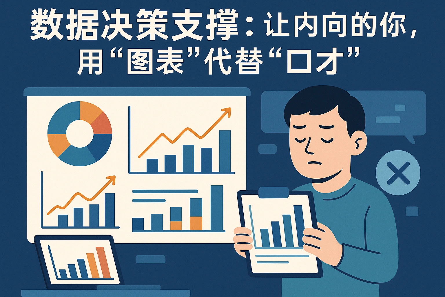 2. 数据决策支撑：让内向的你，用“图表”代替“口才”