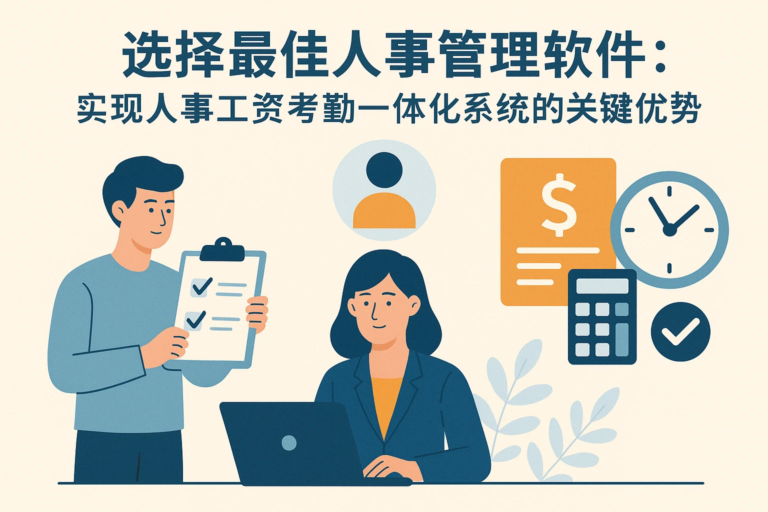 选择最佳人事管理软件：实现人事工资考勤一体化系统的关键优势