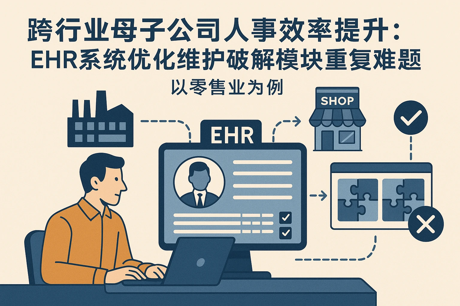 跨行业母子公司人事效率提升:ehr系统优化维护破解模块重复难题——以零售业为例