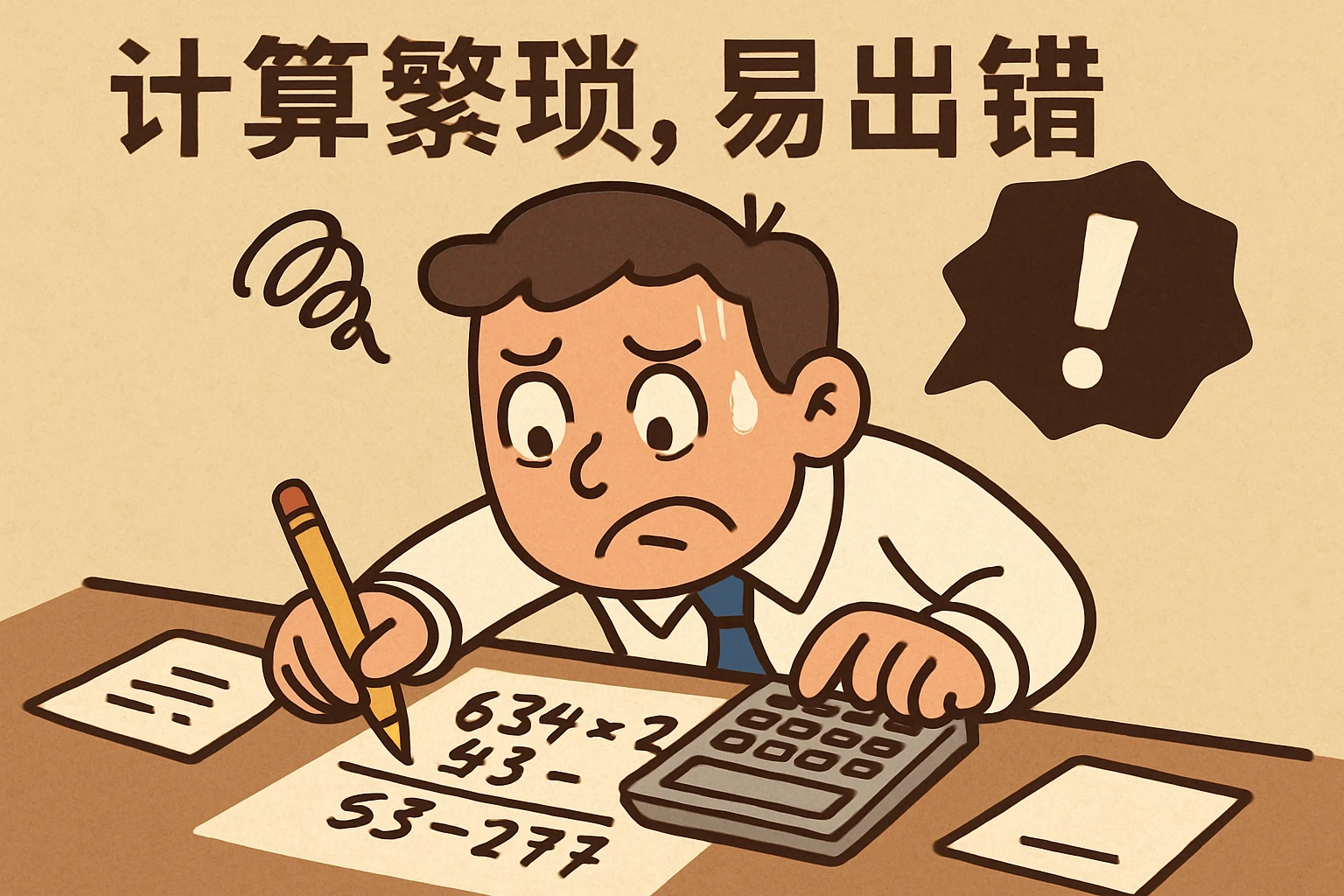2. 计算繁琐,易出错