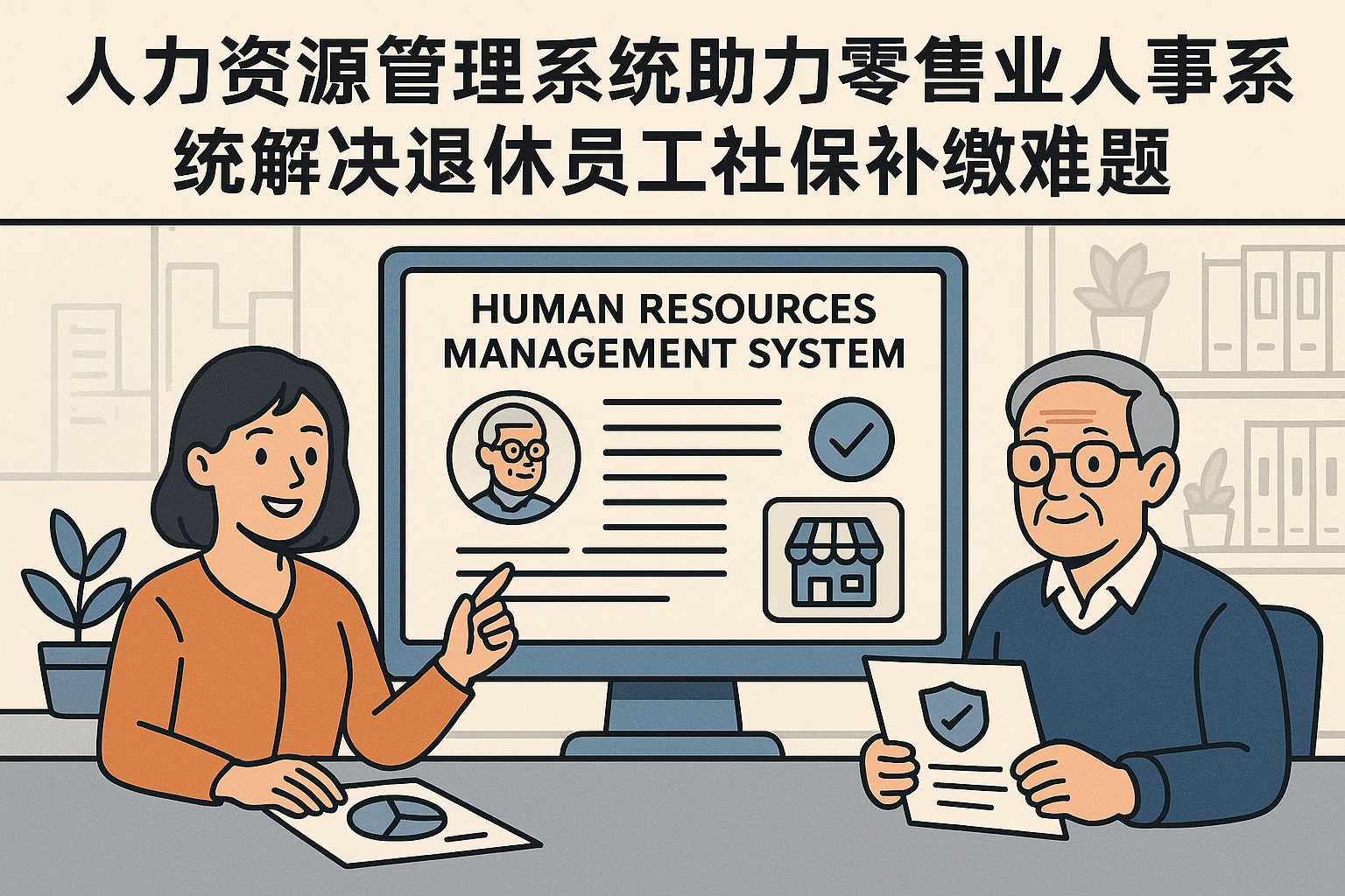 人力资源管理系统助力零售业人事系统解决退休员工社保补缴难题