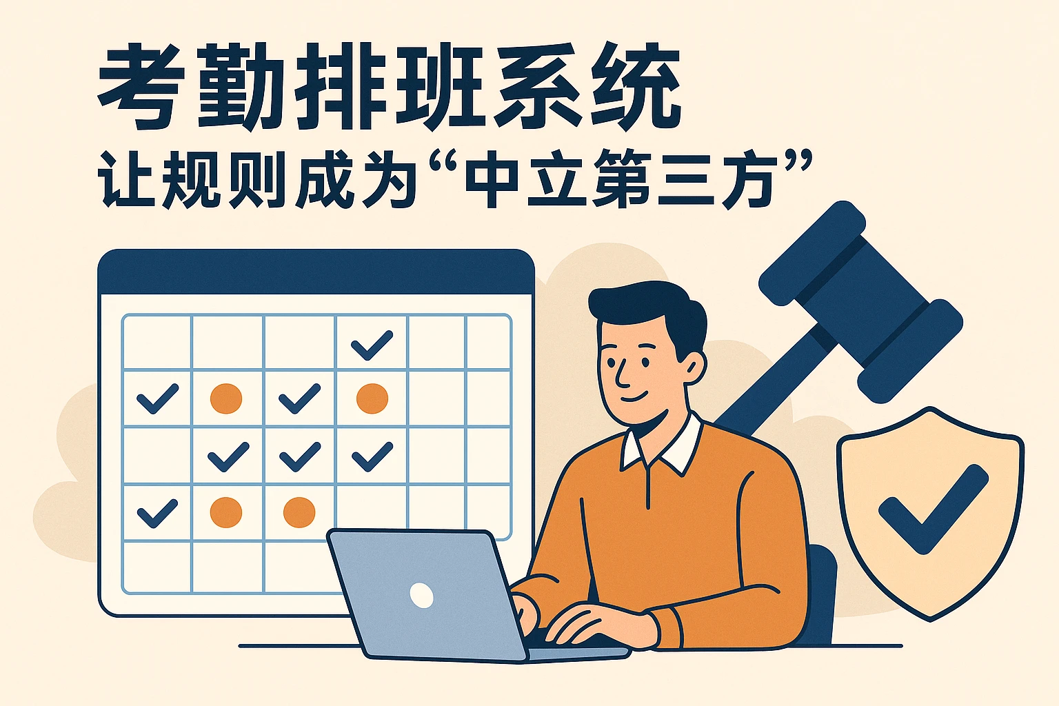 1. 考勤排班系统:让规则成为“中立第三方”