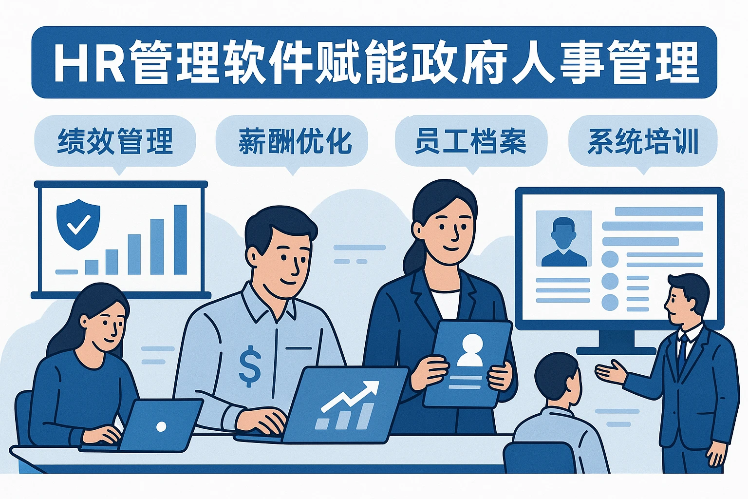 HR管理软件赋能政府人事管理：从绩效薪酬优化到系统培训的全流程解决方案