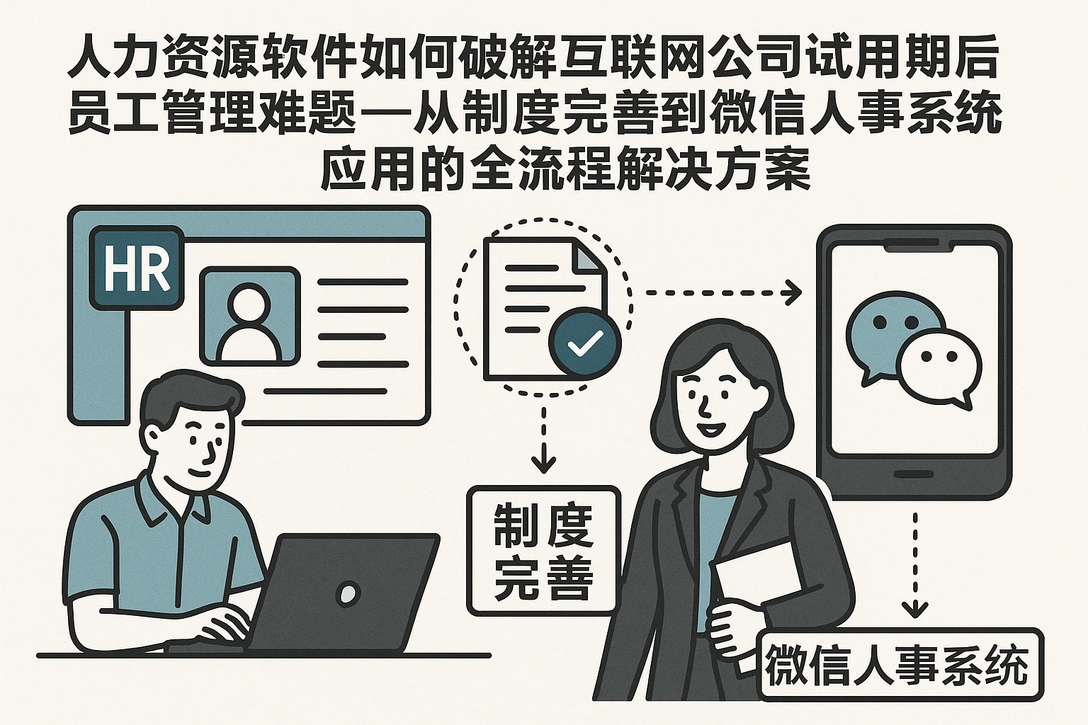 人力资源软件如何破解互联网公司试用期后员工管理难题——从制度完善到微信人事系统应用的全流程解决方案