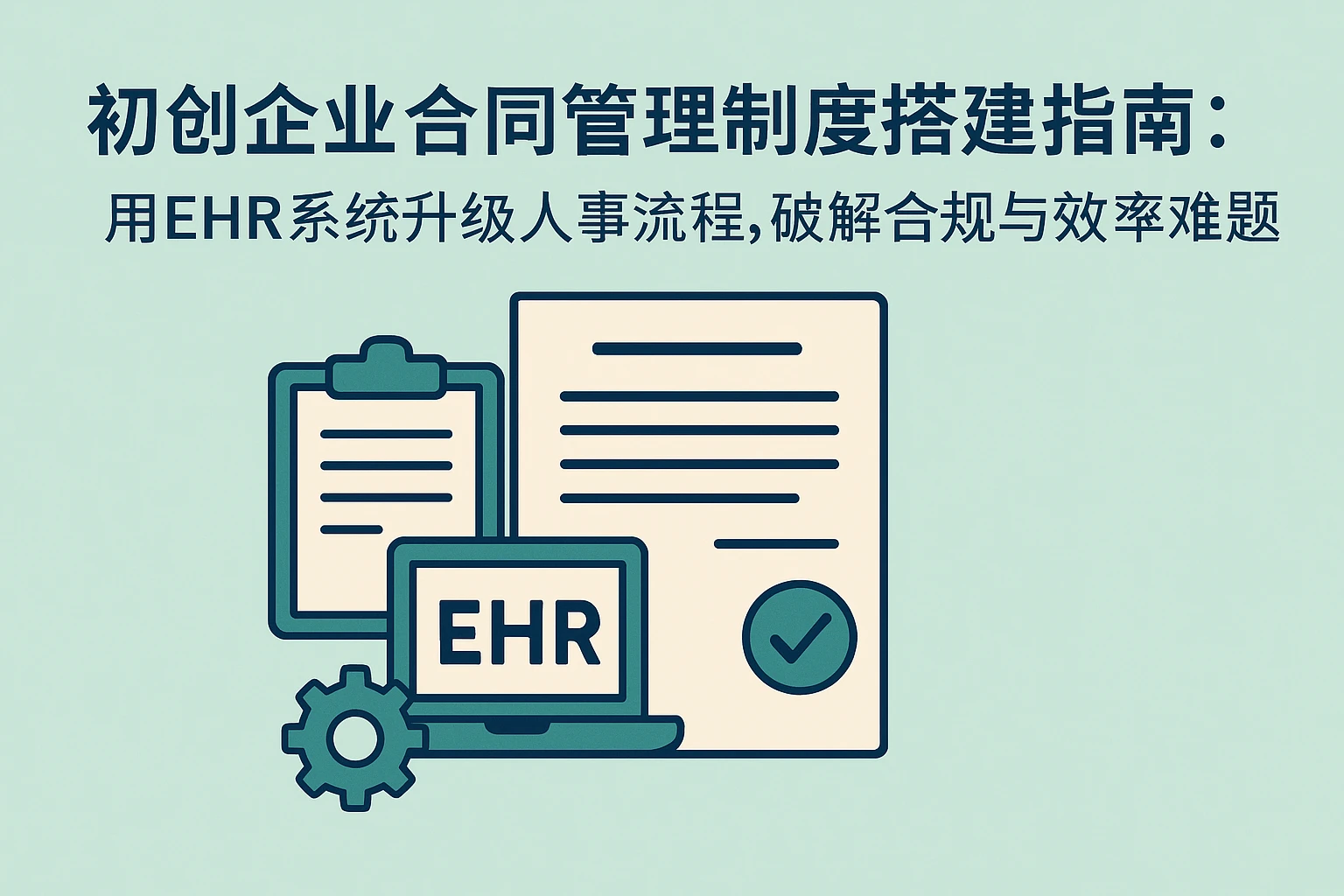 初创企业合同管理制度搭建指南：用EHR系统升级人事流程，破解合规与效率难题