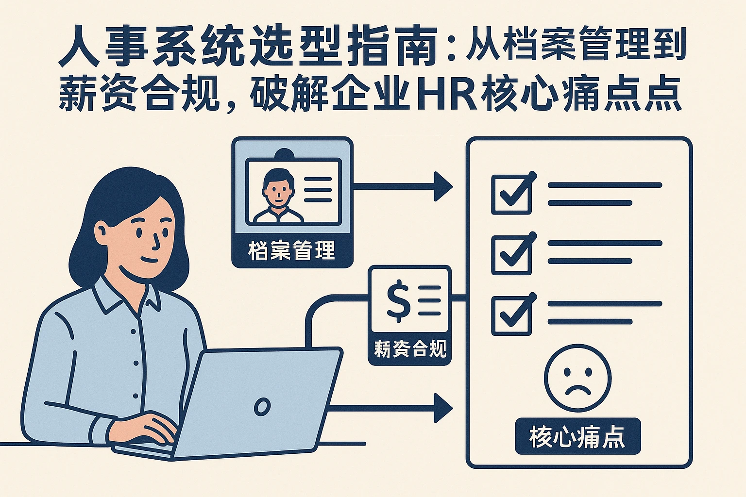 人事系统选型指南：从档案管理到薪资合规，破解企业HR核心痛点