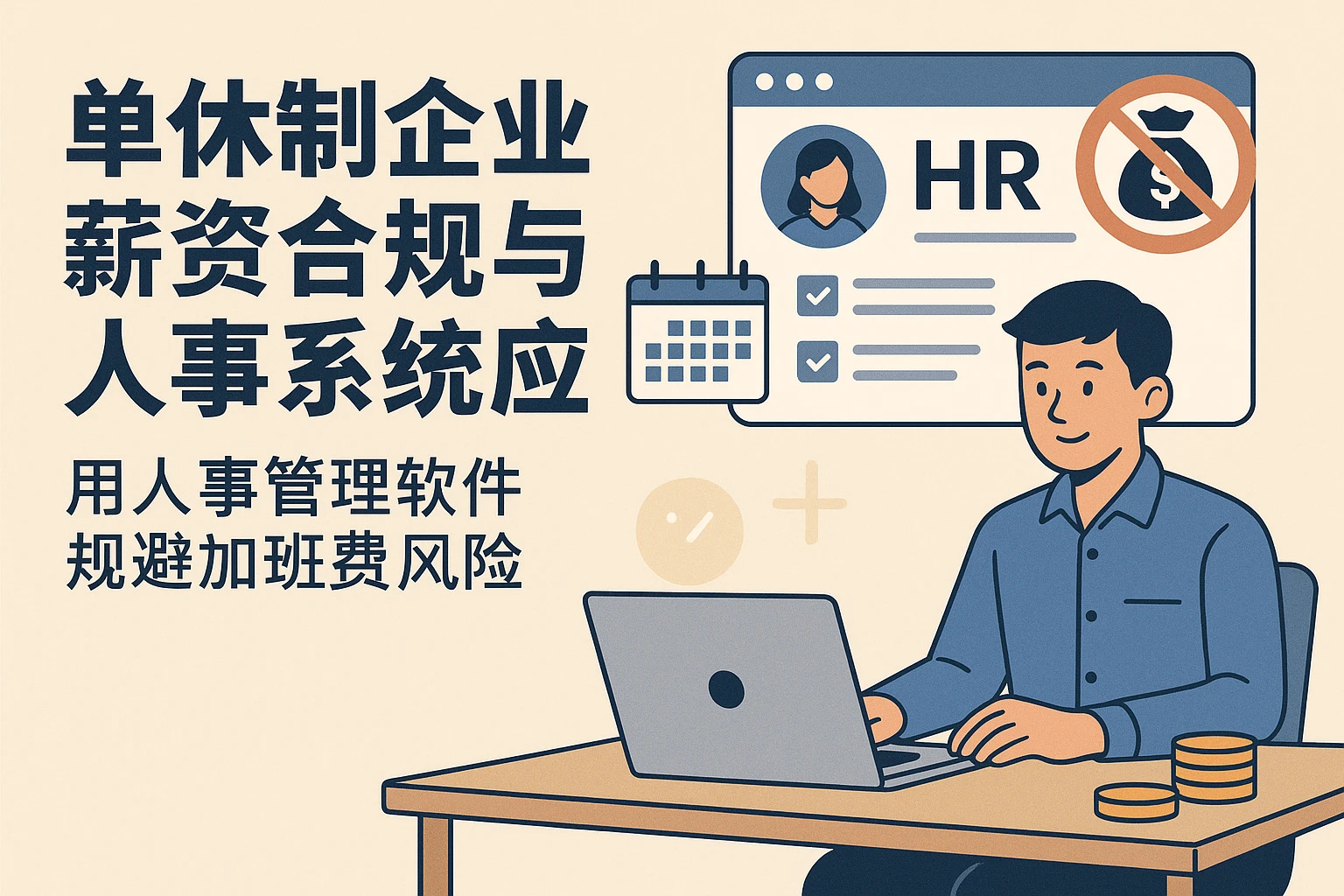 单休制企业薪资合规与人事系统应用：用人事管理软件规避加班费风险