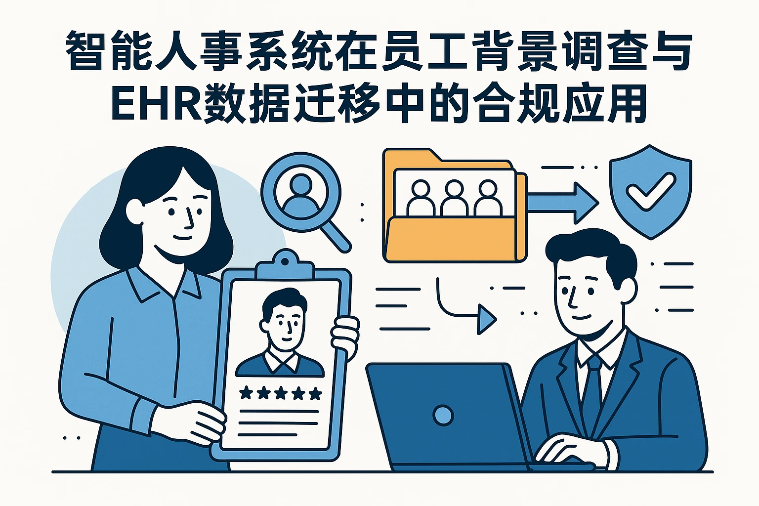 智能人事系统在员工背景调查与EHR数据迁移中的合规应用