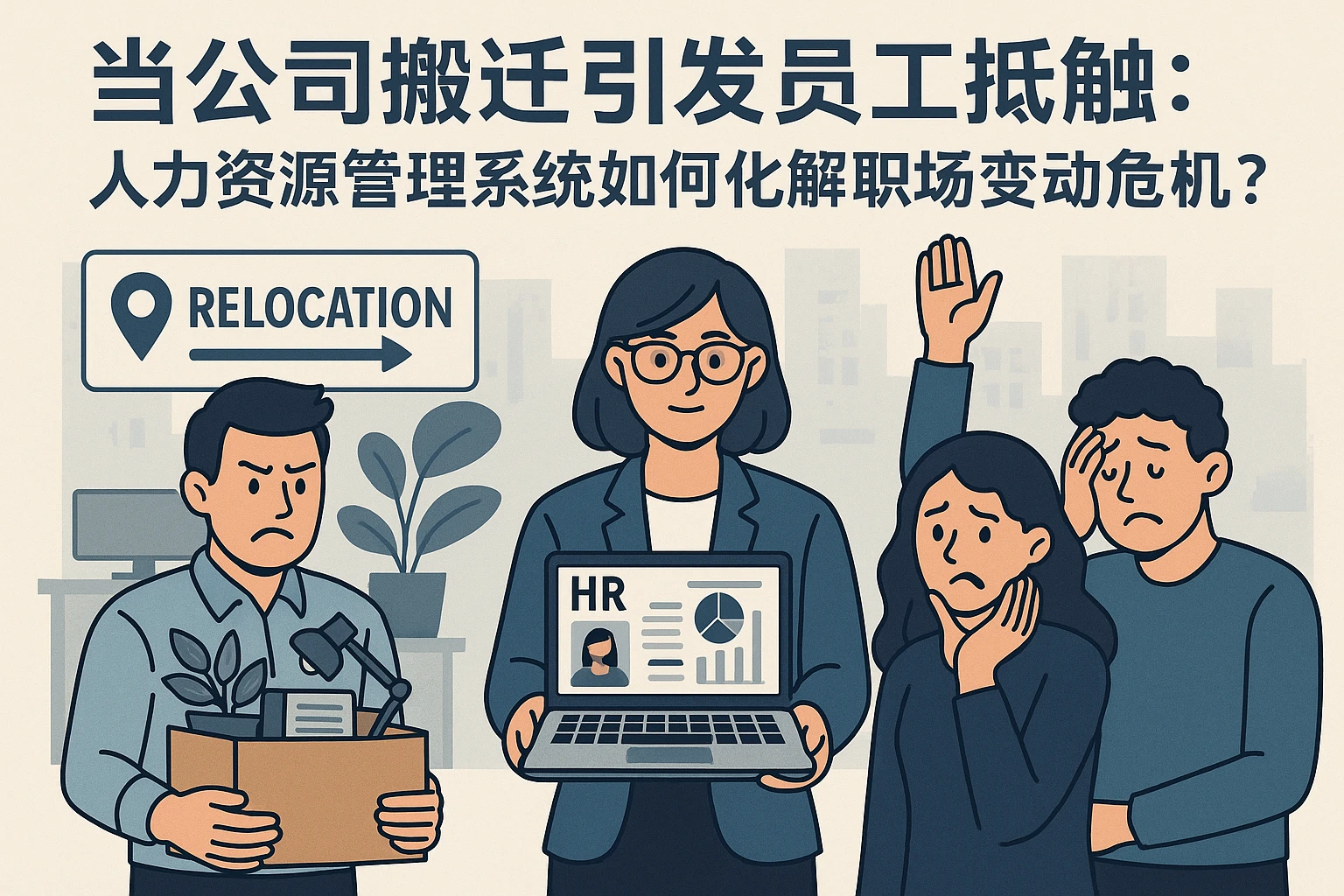 当公司搬迁引发员工抵触：人力资源管理系统如何化解职场变动危机？