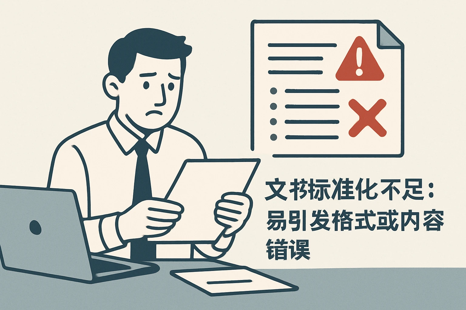 2. 文书标准化不足：易引发格式或内容错误
