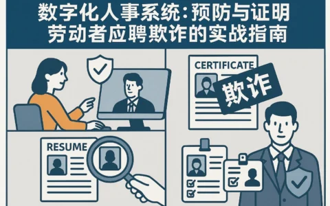 数字化人事系统：预防与证明劳动者应聘欺诈的实战指南