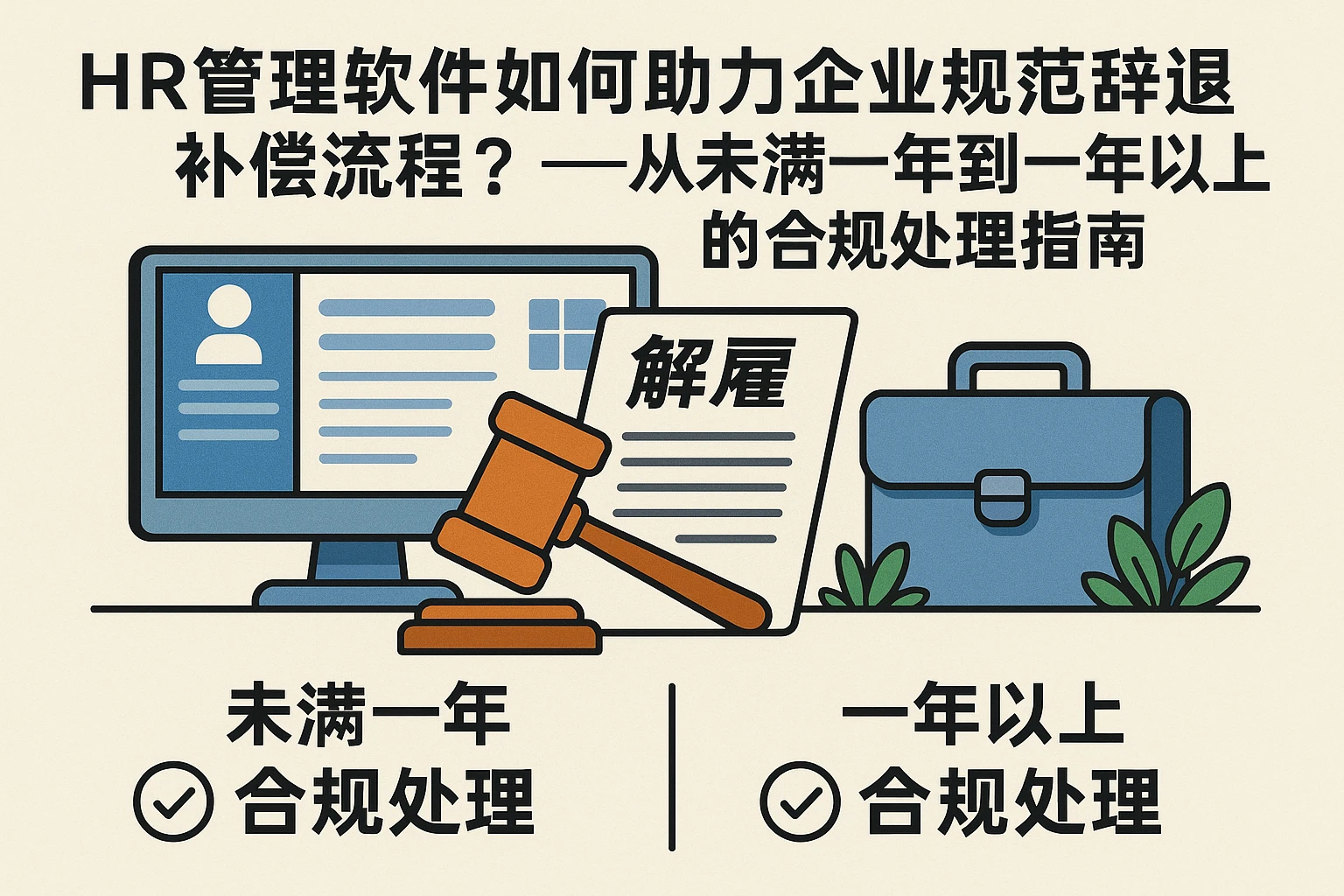 HR管理软件如何助力企业规范辞退补偿流程？——从未满一年到一年以上的合规处理指南