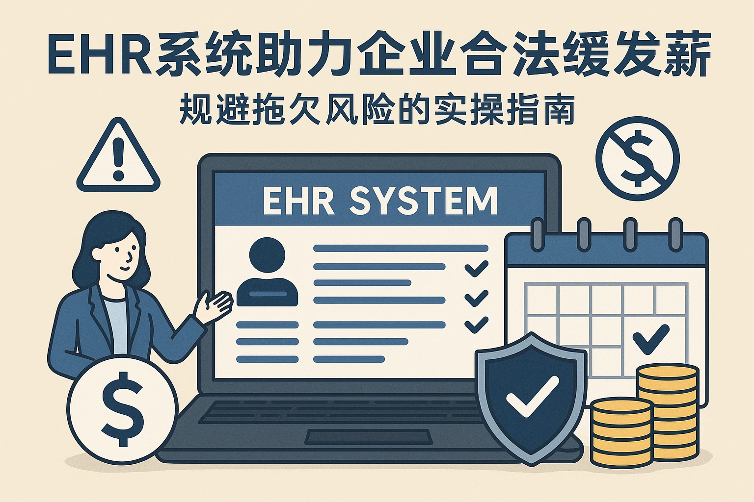 EHR系统助力企业合法缓发薪资:规避拖欠风险的实操指南