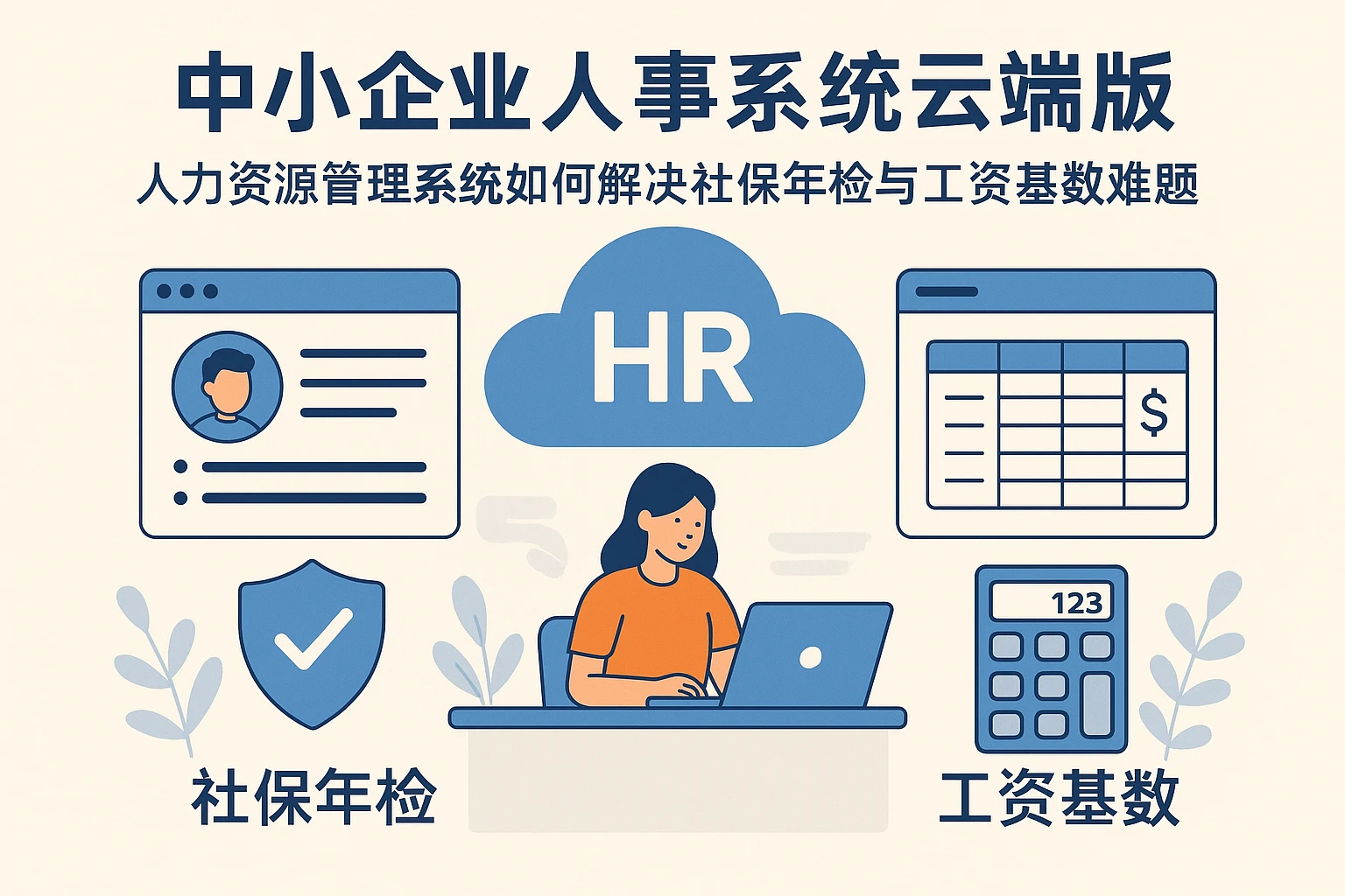 中小企业人事系统云端版：人力资源管理系统如何解决社保年检与工资基数难题