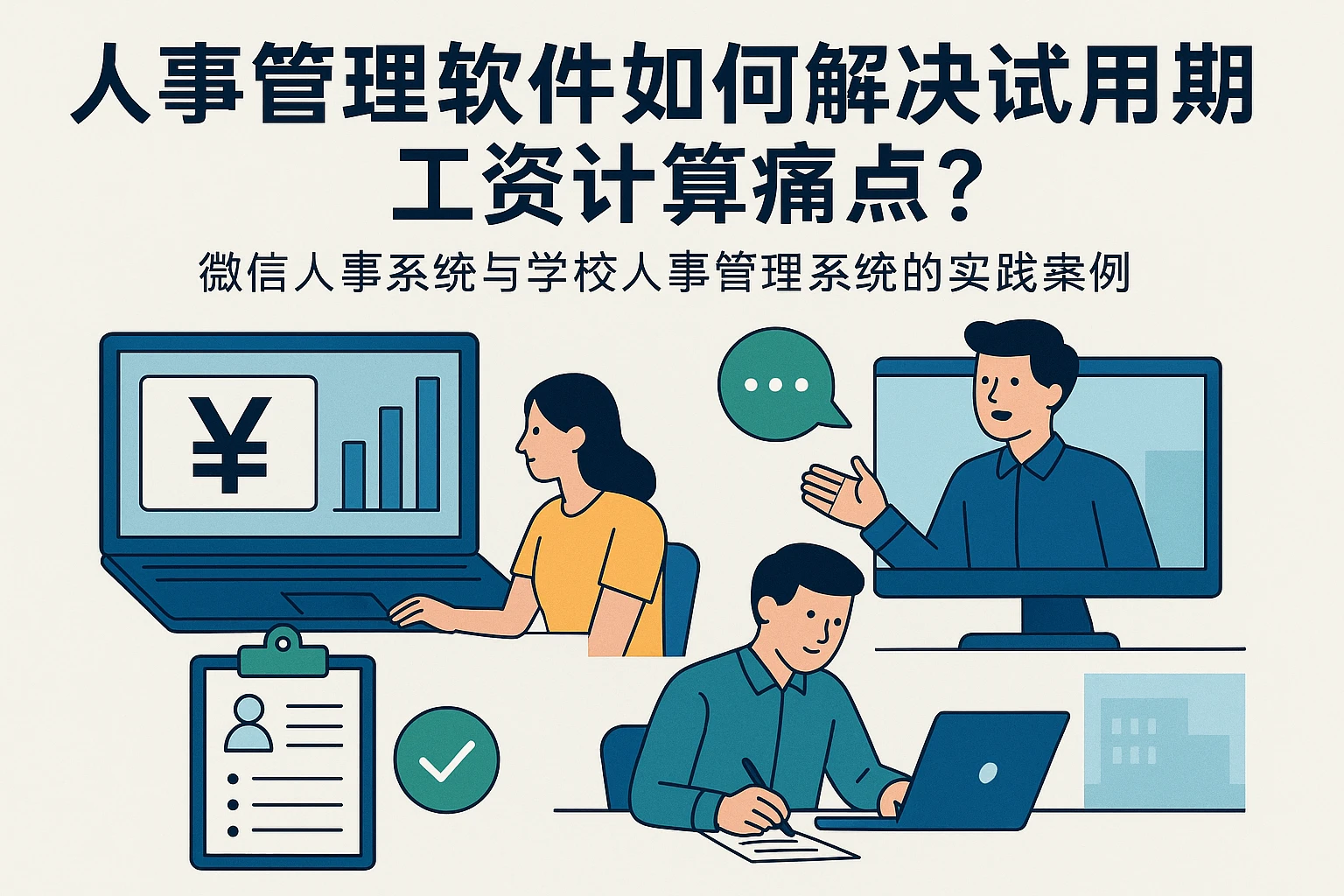 人事管理软件如何解决试用期工资计算痛点？微信人事系统与学校人事管理系统的实践案例
