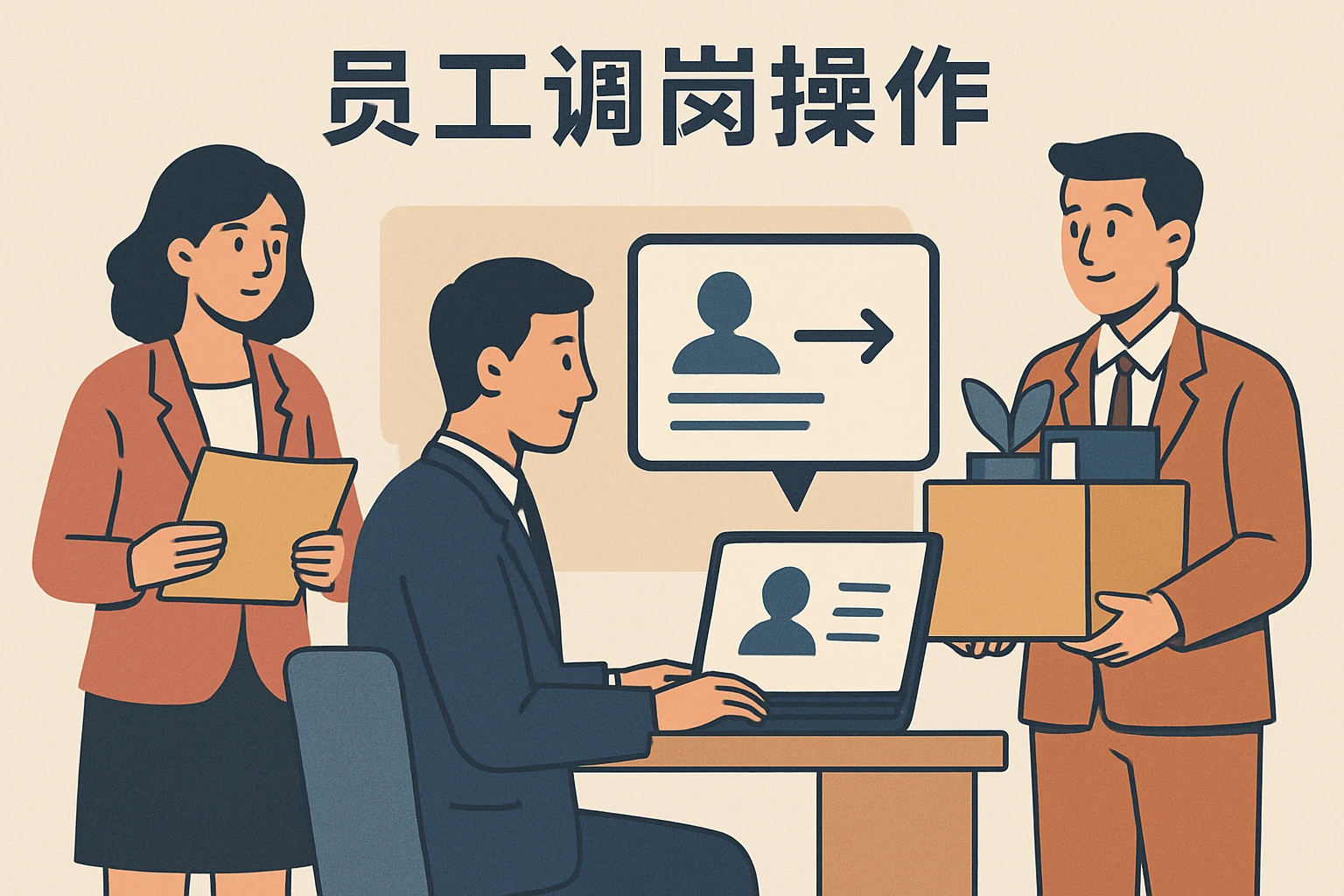 员工调岗操作