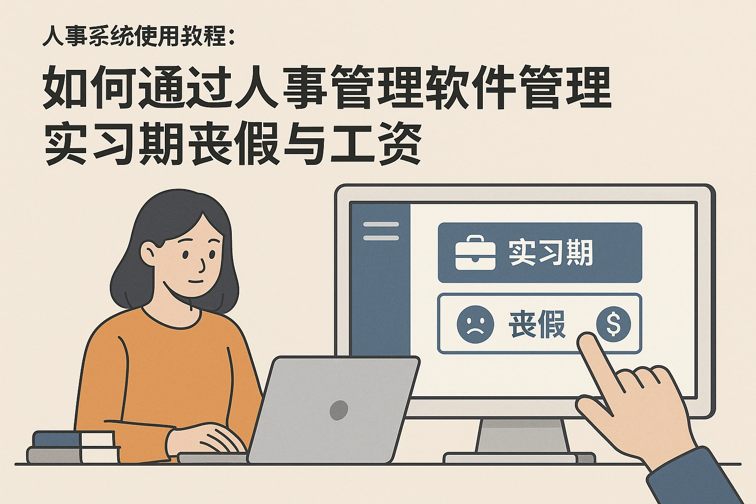人事系统使用教程:如何通过人事管理软件管理实习期丧假与工资系统