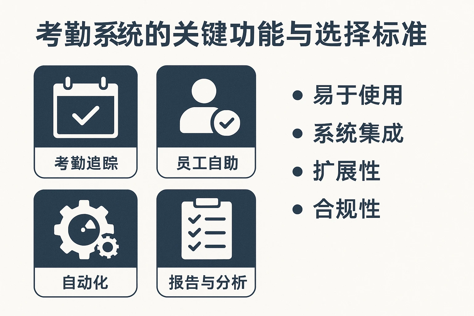 考勤系统的关键功能与选择标准